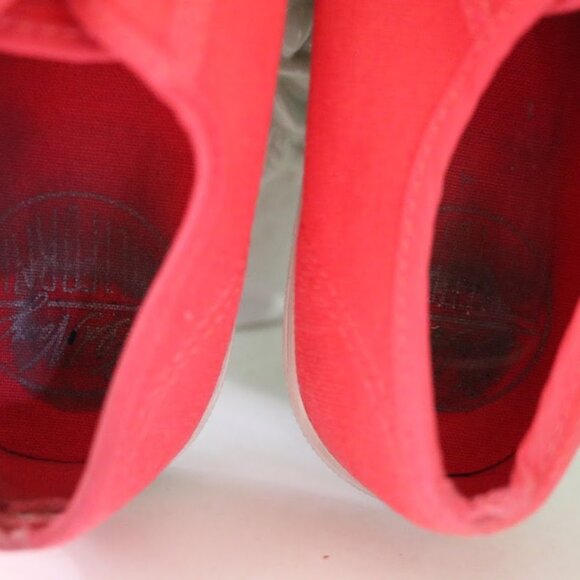 Old Navy Retro-Vintage Lace-Up Canvas Sneakers - Red, Size 7 - Picture 10 of 14